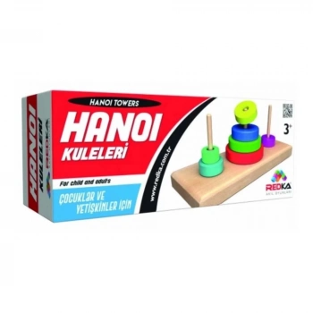 ÇOK SATAN Redka Hanoi Kuleleri Ahşap Oyuncak