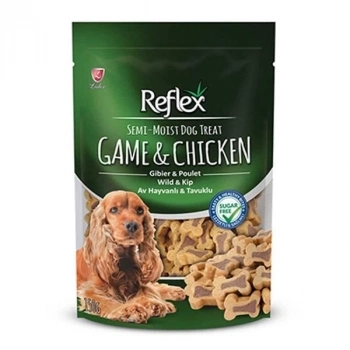 ÇOK SATAN Reflex Av Hayvanlı ve Tavuklu Yarı Yumuşak Köpek Ödül Maması 150 Gr