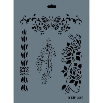 ÇOK SATAN Rich New Seri N-227 Stencil 35x25 cm