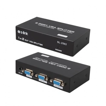 ÇOK SATAN S-link Sl-2502 2 Port Vga Splitter Dağıtıcı
