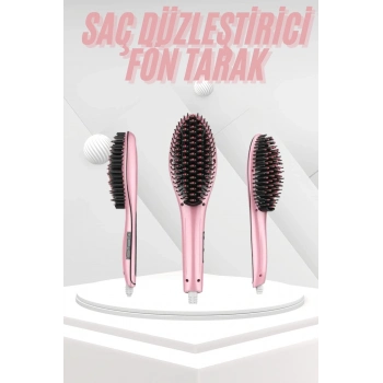 ÇOK SATAN Saç Fırça Akıllı LCD Ekran Pratik Saç Düzleştirici Tarak Pratik Taşınabilir