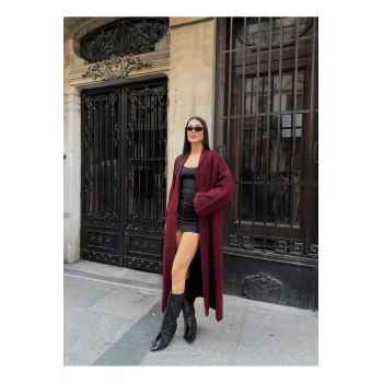 ÇOK SATAN Şal Yaka Uzun Hırka