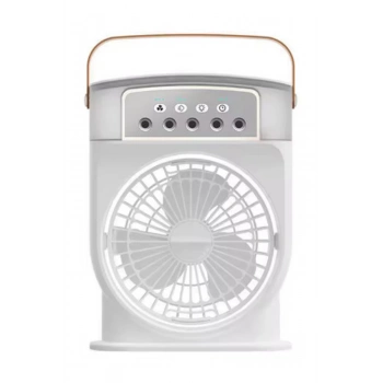 ÇOK SATAN Şarjlı 600 Ml Su Hazneli Taşınabilir Masaüstü Vanilatör Güçlü Fan Ve 2000 Mah Pil Beyaz