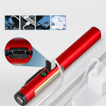 ÇOK SATAN Şarjlı Mıknatıslı Çalışma Lambası Cep Feneri  Wt-307-s