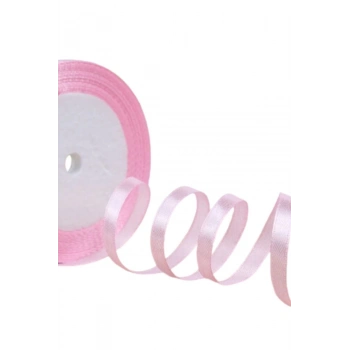 ÇOK SATAN Saten Kurdele 2 cm 10 Metre Açık Pembe