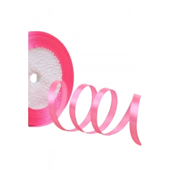 ÇOK SATAN Saten Kurdele 6 mm Şeker Pembe 1 Metre