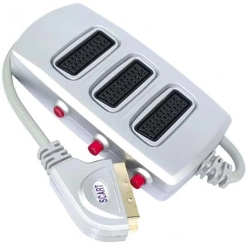 ÇOK SATAN Scart Dağıtıcı 3 Lü Silver Butonlu