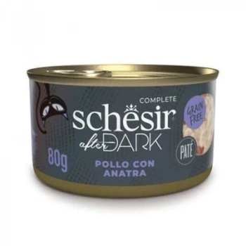 ÇOK SATAN Schesir After Dark Pate Tavuklu ve Ördekli Yetişkin Kedi Konservesi 80 Gr