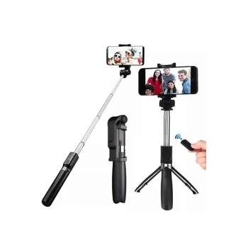 ÇOK SATAN Selfie Çubuğu Tripod Bluetooth Kumandalı Selfie Çubuğu Telefon Tutucu