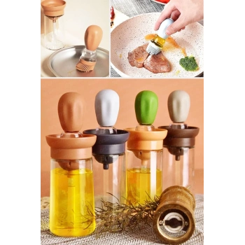 ÇOK SATAN Silikon Hazneli Fırçalı Yağdanlık