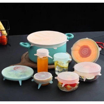 ÇOK SATAN Silikon Yemek Saklama Kapak Seti 6 Adet