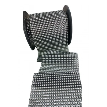 ÇOK SATAN Sıralı Taş Şerit 24lü Siyah 1 Metre