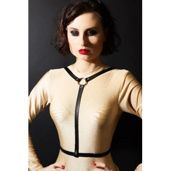 ÇOK SATAN Siyah Deri Fantazi Harness 1072