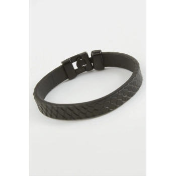 ÇOK SATAN Siyah Renkli Kaliteli Suni Deri Bileklik