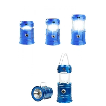 ÇOK SATAN Solar Şarjlı Kamp Lambası Güneş Enerjili Kızaklı Kamp Feneri Çadır Feneri Led Işıldak