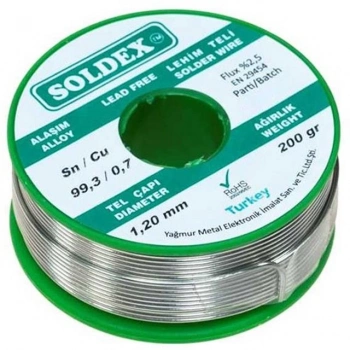 ÇOK SATAN Soldex 1.20 Mm 200 Gr Kurşunsuz Lehim Teli