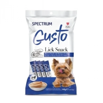 ÇOK SATAN Spectrum Gusto Karidesli ve Deniz Taraklı Sıvı Yetişkin Köpek Ödül Maması 4x15 Gr