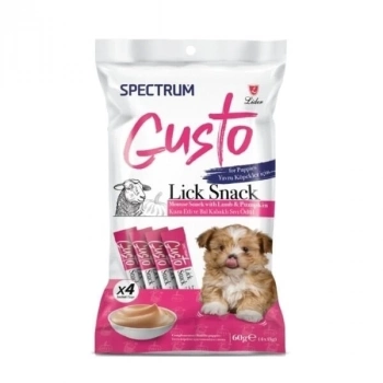 ÇOK SATAN Spectrum Gusto Kuzu Etli ve Bal Kabaklı Sıvı Yavru Köpek Ödül Maması 4x15 Gr