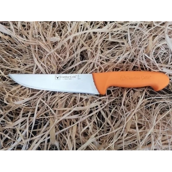 ÇOK SATAN Sürmene Cumhur Çelik 61120 Kasap Kurban Bıçağı, 16,5 cm, Kaymaz Sap