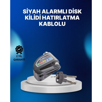 ÇOK SATAN Suya Dayanıklı 110dB Alarmlı Çelik Disk Kilidi