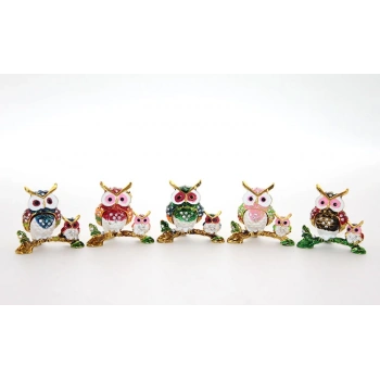 ÇOK SATAN Swarovski 2li Baykuş Model 2