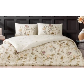 ÇOK SATAN Taç Çift Kişilik Ranforce Nevresim Takımı Nina Bej