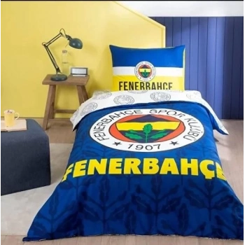 ÇOK SATAN Taç Lisanslı Tek Kişilik Nevresim Takımı Fenerbahçe Palamut