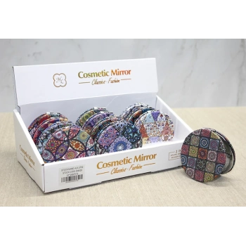 ÇOK SATAN Taşlı El Aynası Yuvarlak İnce Model 1