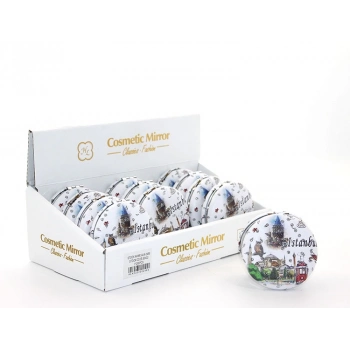 ÇOK SATAN Taşlı İstanbul Tasarımı El Aynası Kalın Model 8