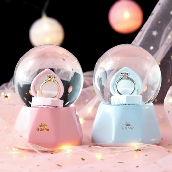 ÇOK SATAN Tek Taş Yüzük Tasarımlı Büyük Boy Kar Küresi