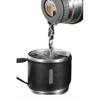 ÇOK SATAN Termos Seti Paslanmaz Çelik 3 Bardaklı Vakumlu Termos Set 500 Ml 12 Saate Kadar Isı Koruma