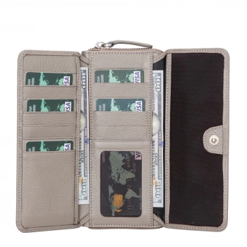 ÇOK SATAN Tiago Deri Kadın Cüzdan FL06 Vizon