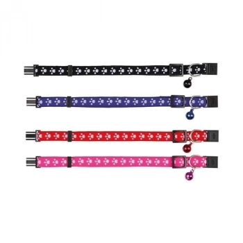 ÇOK SATAN Trixie Zilli Ayarlanabilir Şerit Kedi Boyun Tasması