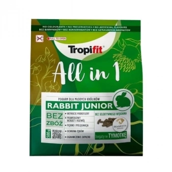 ÇOK SATAN Tropifit All In 1 Tahılsız Yavru Tavşan Yemi 500 Gr