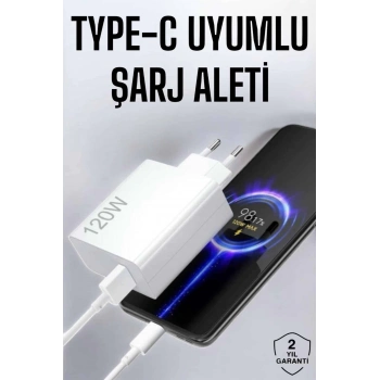 ÇOK SATAN Type-C 120W Şarj Aleti Hızlı Şarj Turbo