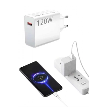 ÇOK SATAN Type C Yüksek Hızlı Şarj Aleti Beyaz 120W Ultra Uzun Ömürlü