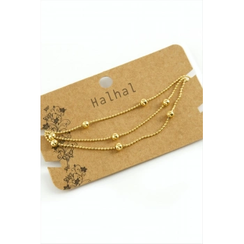 ÇOK SATAN Üç Zincirli Lüks Çelik Halhal