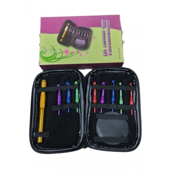 ÇOK SATAN Ucu Değiştirilebilir Yün Tığ Set 9  Adet