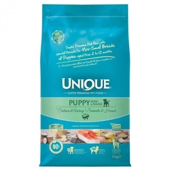 ÇOK SATAN Unique Somonlu ve Hamsili Küçük Irk Düşük Tahıllı Yavru Köpek Maması 3 Kg
