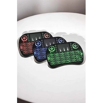 ÇOK SATAN USB Bağlantılı Mini Q Klavye Işıklı Tüm Cihazlara Uyumlu