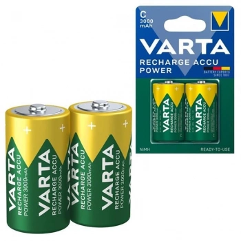 ÇOK SATAN Varta Hr14 3000mah C Orta Boy 1.2 Volt Ni-mh Şarjlı Pil 2li Paket (şarj Edilebilir)