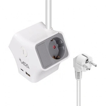 ÇOK SATAN Vea Ve-g903yc 3lü Usb+ Type-c Girişli Anahtarlı 1.5 Metre Grup Priz