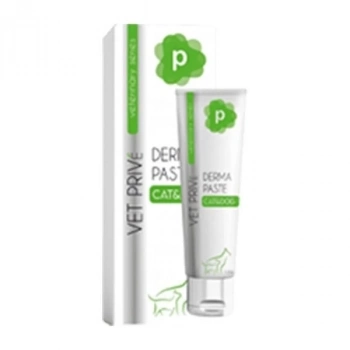 ÇOK SATAN Vet Prive Veterinary Derma Paste Dermatolojik Kedi ve Köpek Vitamini Malt Macun 100 Gr
