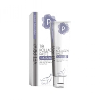 ÇOK SATAN Vet Prive Veterinary Tip 2 Kolajenli Kedi ve Köpekler için Eklem Sıvısı ve Kıkırdak Desteği Malt Macunu 100 Gr