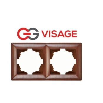 ÇOK SATAN Visage Amazon Ceviz 2 Li Çerçeve - Priz ve Anahtar İçin Uyumlu Çerçeve