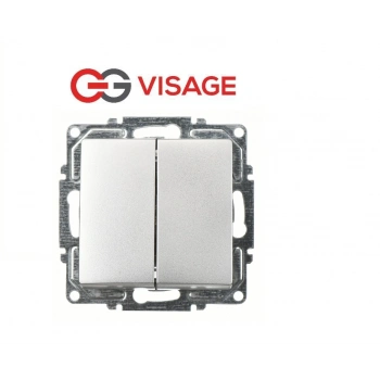 ÇOK SATAN Visage Ambiance Gümüş Komütatör Anahtar Çerçevesiz - Priz ve Anahtar İçin Uyumlu Çerçeve