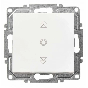 ÇOK SATAN Visage Beyaz Jaluzi Tekli Kumanda Anahtar Çerçevesiz - Priz ve Anahtar İçin Uyumlu Çerçeve