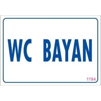 ÇOK SATAN WC Uyarı Levhası 17,5x25 KOD:1784