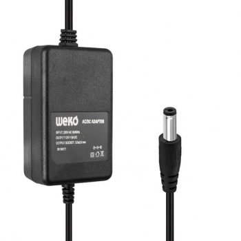 ÇOK SATAN Weko 12 Volt 3 Amper 5.5*2.5 Uçlu Yerli Üretim Plastik Kasa Masaüstü Adaptör