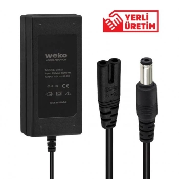 ÇOK SATAN Weko 12 Volt - 5 Amper Plastik Kasa Masaüstü Adaptör 5.5*2.5 Uçlu